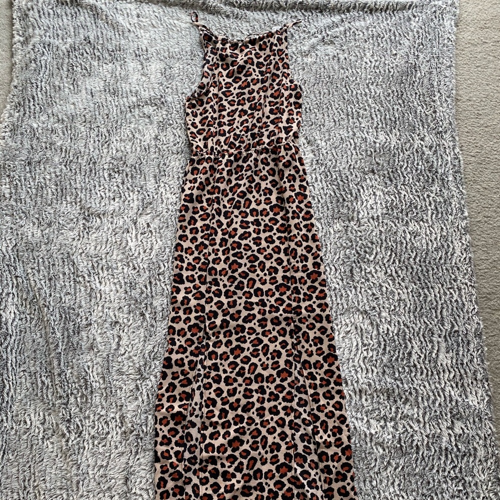 Velvet Torch Leopard Print Maxi Dress